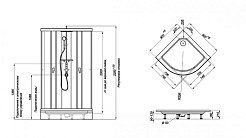 Triton Душевая кабина Гидрус 90x90 белая – фотография-2